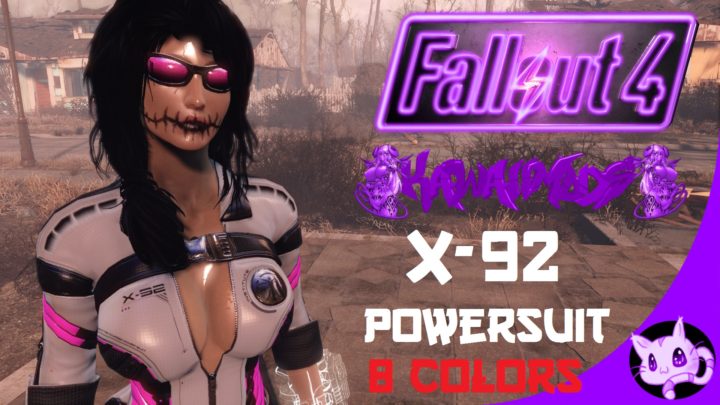 Minou’s X-92 Powersuit CBBE Bodyslide + Pipboy 8 Colors