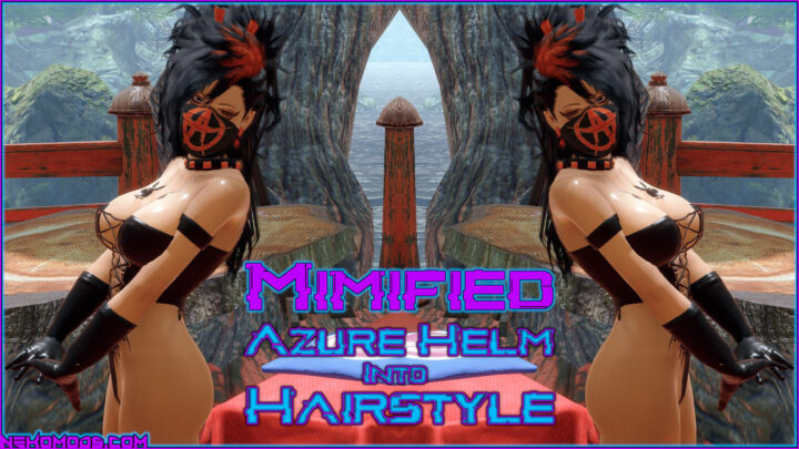 Azure Helm Into Hairstyle