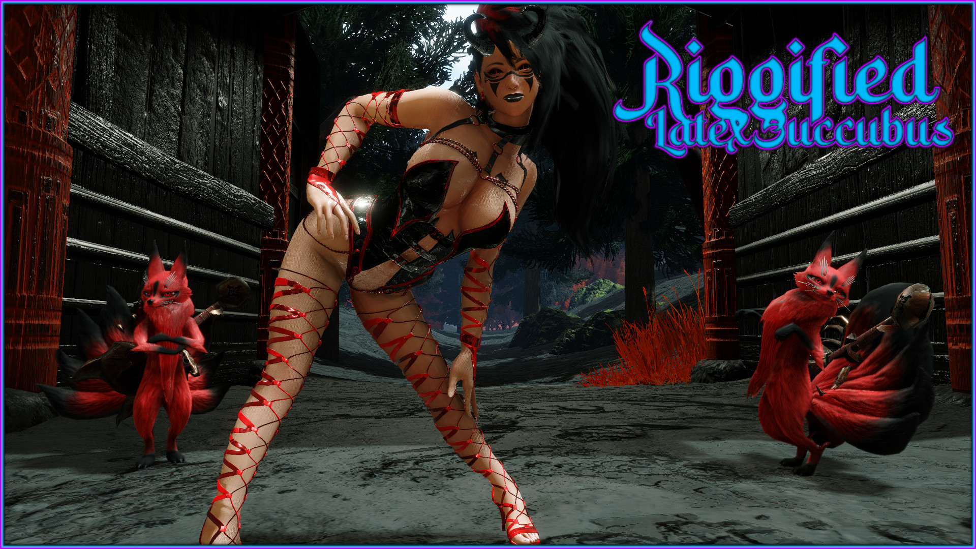 Riggified Latex Succubus