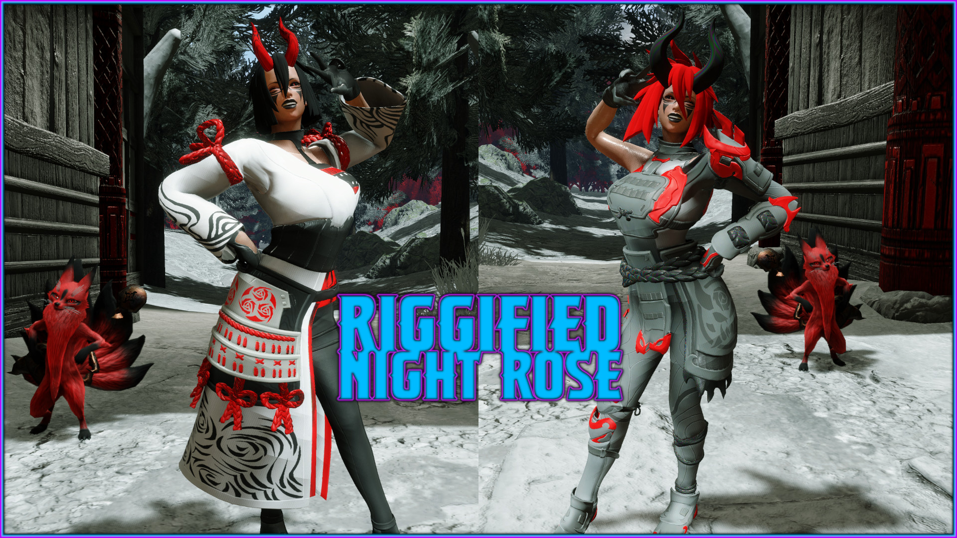 Riggified Night Rose